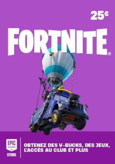 Carte-cadeau 25€ Fortnite pour la France 25.00 EUR | Code